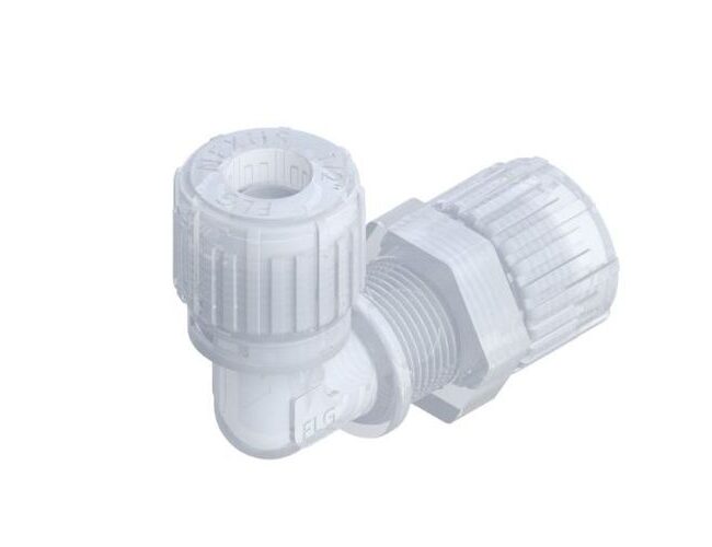 Union Elbow Panel Mount (M)